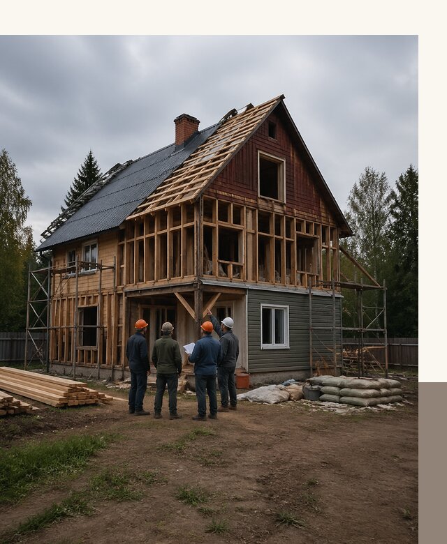 Реконструкция дачного дома в Ростове под ключ с проектом