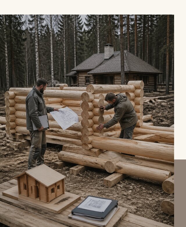 Проектирование и строительство домов из бревна в Ростове